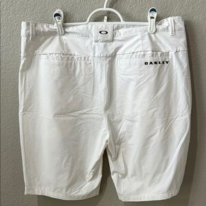 Oakley White Flat Front Men's Shorts